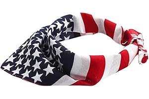 VALICLUD Bandana pour animal domestique - Triangle pour chien - Bandana américain - Écharpe amovible - Multifonction - Accessoire pour chien