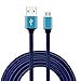 Produktbild Kingko Micro USB Kabel Syncwire USB Ladekabel - Schnellladekabel für Android Smartphones, Samsung, HTC, Sony, Nexus und mehr (Blau)