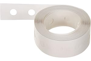 ‎LEITZ Leitz Lochverstärkungs-Ringe, Selbstklebend, Weiß transparent, Box mit 500 Stück, 17060000