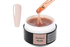 SINCERO SALON Easy Fluid Gel Construction Ongle UV - Perfect Nude - Idéal pour French Manucure - Nail Extension Gel et Modelage - Nail Art Ongles - Cache les Défauts des Ongles - Builder Gel - 15ml