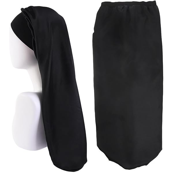 Nodcows Lange Satin Schlafmütze – Seidenhaube Zum Schlafen, Haarschutz Für Lange Haare