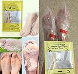 ONE1X Exfoliating Foot Feet Mask "Sock type" Perfectly Peel Away Dry Dead Cracked Skin Corn Remover Calluses and Dead Skin Cells in just 7 days , Also Treats Feet Foot unpleasant odour