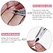 Cuticle Nipper, ROSENICE Cuticle Cutter and Cuticle Pusher for Dead Skin Stainless Steel Nail-Care Kit