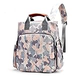 Esta bolsa de pañales se puede utilizar como mochila, bolso o colgar en un cochecito, elegante para viajes y compras al aire libre, etc., práctica y unisex