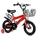 Produktbild WF-BIKE BIKE Kinderfahrräder 12/14/16/18/20 Zoll Baby Mountainbike Geschenk kreativ Mode niedlich Junge Mädchen verstellbar rosa Rote (Farbe : #8, größe : 12 Zoll)