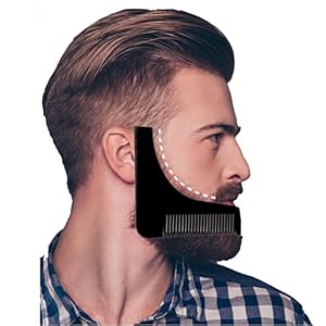 Beard template and comb by StahlBart: template shaving aid for a proper shave, grooming and stubbles | beard comb and… - Image 2