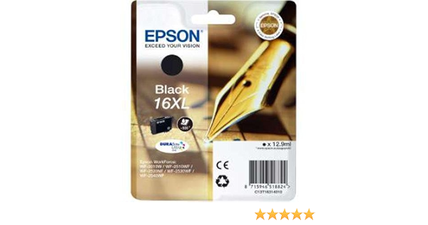 Epson 16XL (T163140) Black Compatible High Capacity Ink Cartridge :  Amazon.co.uk: Computers \u0026 Accessories
