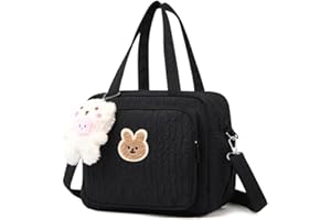 GSenhui Nappy Changing Bag for Prams With Insulated Pocket - Cute Mommy Diaper Tote for Weekend Travel and Baby Doll Changing