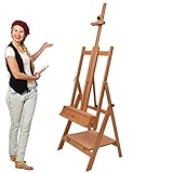 CALIDAD ARTINA - La renombrada marca Artina es conocida en el mundo del arte por sus productos de excelente calidad y precio. El caballete profesional de estudio Nápoli de madera proporciona una gran comodidad para pintar para estudios, galerias y artistas