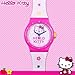 Produktbild XXL Hello-Kitty-Wanduhr - Kinderuhr zum Aufhängen - Leises Quarzuhrwerk - Länge: 92cm - von Sambro International