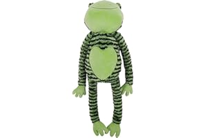 Rosewood Francois Ncaise/Photographe Froggy Gambe Lunghe, Peluche Interattivo Cane Giocattolo con 5 Squeakers - Verde