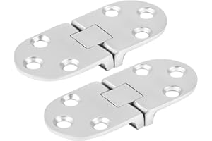 AKOZON Bisagras de puerta madera marina 2 uds bisagras de acero inoxidable para barco gabinete de estampado para puerta de cabina marina 66 * 30mm