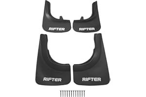 Apline Compatible con Peugeot Rifter 2019-2024 Guardabarros Vehículo Juego Delantero Trasero 4 Piezas Negro