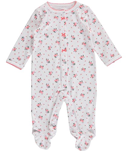 Carter's Baby Girls' "Blossoms & Bows" Coverall - white, 3 months