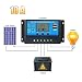 Produktbild Solor Controller 12 V/24 V10 A/20 A/30 A mit USB 5 V Handy Ladekabel Mund LCD Display LCD Bildschirm, Blau Farbe