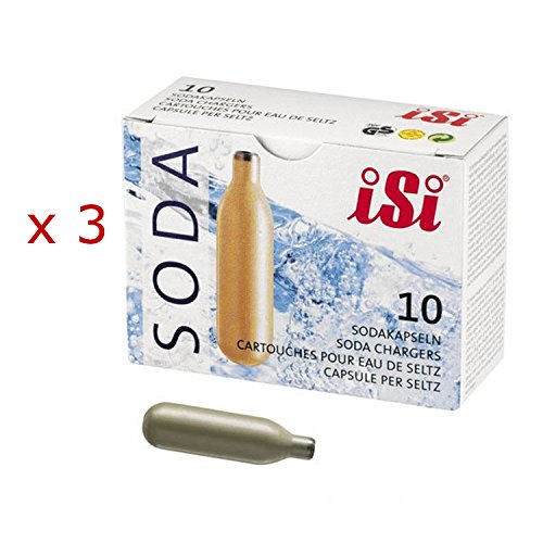 comprare on line Cartucce sifone per selz soda Isi, 3 confezioni da 10 pezzi prezzo