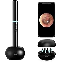 Ohr Endoskop,1080P HD WiFi Ohr Endoskop,3.5mm Ohr Reinigung Endoskop Kamera, Metall Design Drahtloses Otoskop für…