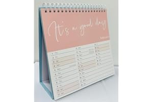 PSO PaulStore 2026 Desk Top Calendar Month to View Flip Over Home Office School Square Planner (Enjoy)