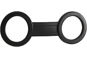 Oewnvmd 8 Pieces Scuba Diving Dive Snorkeling Silicone Snorkel Mask Strap Keeper Holder Clips Retainer Attachment Gear Spare Part Accessories Black