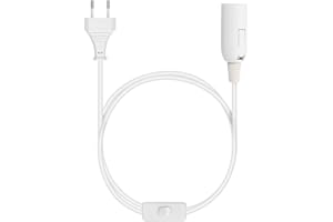 ‎KWMOBILE kwmobile E14 Lampenfassung mit Schalter - E 14 Fassung Weiß mit 3,5m Netzkabel Schalter - Lampenaufhängung Pendelleuchte Hängeleuchte Lampe