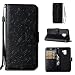 Produktbild Galaxy A5 2018 Hülle, Anlike Schutzhülle für Samsung Galaxy A5 2018 Wallet Tasche [Einhorn - geprägte Serie] Handyhülle - Schwarz