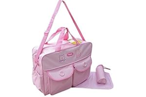 GMMH XXL 3 pc. Pannolino Borsa/Borsa da viaggio – Rosa – disponibile in diversi colori