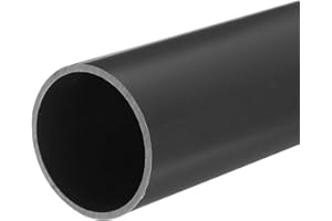 QUARKZMAN Tubo Redondo Rígido de PVC de 45,2 mm de Diámetro Interior de 50 mm de Diámetro Exterior de 20 cm/8 Pulgadas de Longitud Gris Claro de Alto Impacto, Manguitos de Cables