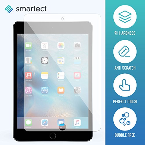 smartect® Panzerglas Displayschutzfolie für Apple iPad mini 4 aus gehärtetem Tempered Glass • Gorilla Glass mit Härtegrad 9h • 0,33mm Ultra-Dünn • Abgerundete Kanten (2.5D) • Anti Fingerabdruck