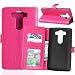 Produktbild Nancen LG V10/H900 (5,7 Zoll) Lederhülle Neu Style Acht Farbe Weich PU Flip Case Ledertasche/Schutz Etui, Einfach Vintage Kollektion Karten Slot Foto Wallet Hülle Handy Tasche Zubehör