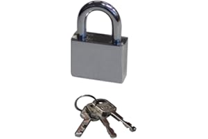 B-SAFE 40mm Vorhängeschloss Vorhangschloss Sicherheitsschloss Bügelschloss Wetterfest mit 3 Schlüsseln