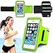 Produktbild Armband, Geotech Running Jogging Gym Exercise Armband Case Cover with Key Holder Reflective Band | Ultra Soft Adjustable Sports Arm Band Pouch | Touch Responsive Transparent Windows | Dustproof Dry Bag Water Resistant | for iPhone 4 4S 5 5S 5C SE iPod Touch 5th 6th | WPAB - Green