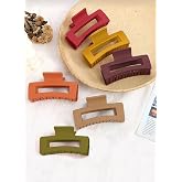 WEE 6 Pieces Large Color Women's Latch Buckle (Colorful, Bag 9cm)