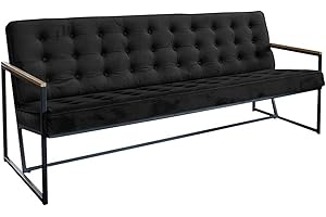 ‎KAWOLA KAWOLA Esszimmergruppe Sitzgruppe Küchensitzgruppe Bank Arly Essbank mit Rückenlehne Sitzbank mit Lehne Sitzbank Küche Bank Esszimmer Bezug Velvet Samt gepolstert schwarz