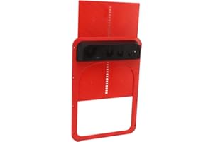 LEYT Ouvre-Porte Automatique de Poulailler, Porte de Poulailler Automatique à Détection de Lumière Légère et Durable pour la Maison (Rouge)