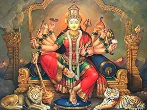 Shree Handicraft Durga Ji Photo Frame