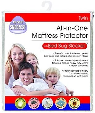 Bed Bug Blocker Twin 60/40 Cotton Rich Zip Mattress Protector by Bed Bug Blocker