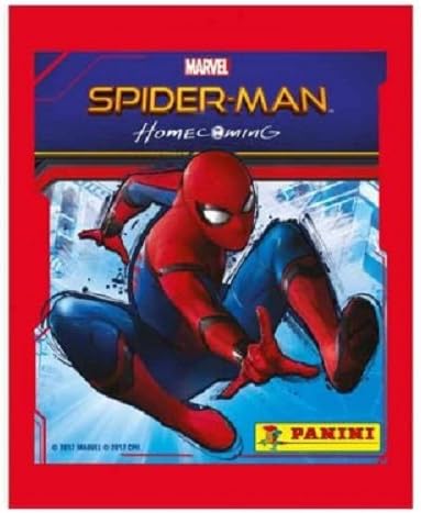 10x Panini Spiderman Homecoming Sticker Pack (10 sealed packs)