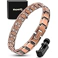 MagnetRX Pure Copper Magnetic Therapy Bracelet | Arthritis Pain Relief & Carpal Tunnel Relief Ultra Strength Copper Magnetic Bracelets for Men (Leo Style)