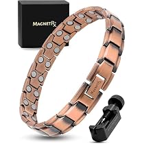 MagEnergy Bracciale magnetico in rame, unisex, intrecciato a