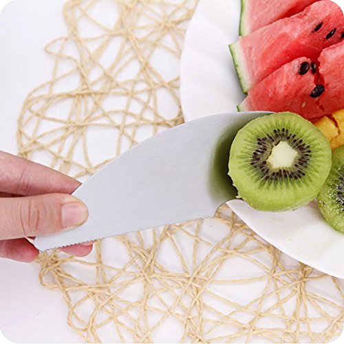 CrazySell Kiwi Peeler-Edelstahl-Frucht Pitted Peeler Kitchen Gadget (Kiwi Melonenschneider) - 6