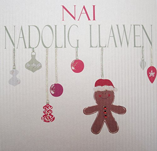 Code wxg24-ne nai nagolig llawen 'hecha a mano tarjeta de navidad galés
