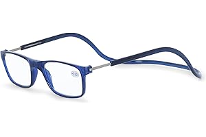 AEC ID OGFlex Rectangular Magnetic Adjustable Front Connect Full Rim Plastic Reading Glasses
