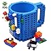 Produktbild KYONNE Build on Brick Tasse, Becher zur Junge oder Männer, Weihnachten Geschenk Idee (Blau)