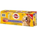 Pedigree Hundefutter Herz, Leber und Pansen in Pastete, 4 Packungen je 3 Dosen (4 x 3 x 800 g)