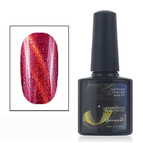JACKY 12 Color UV Glue Nail Polish Manicure LED Cats Eye Color (B)