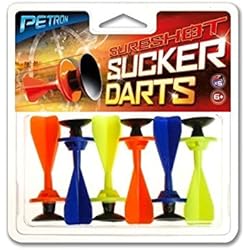 PETRON-162/7 Lot de 6 fléchettes de Rechange, 162/7, Orange/Noir, 1