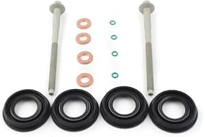 Aiyomi Transit Injector Seal Kit, Fuel Injector Seals Kit Fuel Petrol Injector Seals Washer Screws Included For Ford Transit MK7 2.2 2.4 3.2 TDCi Injector Seals 6C1Q-6K780-AB