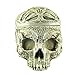 Produktbild Zubita Skull Form Aschenbecher/Blumentopf/Geheimnisvoll Geschnitzte Schädel Kopf Modell Deko, Menschlicher Schädel, Totenkopf Halloween/Room Escape Requisiten/Spukhaus Dekoration, 19 * 15cm
