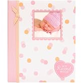 Lil Peach İlk 5 Yıl Bebek Hafıza Kitabı, Kız Bebek Hatıra Defteri, Kilometre Taşı ve Fotoğraf G&uuml;nl&uuml;ğ&uuml;, Pembe ve Şeftali Konfe