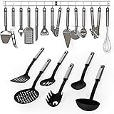 TecTake&reg; K&uuml;chenbesteck K&uuml;chenhelfer H&auml;ngeleiste K&uuml;chenutensilien Kochzubeh&ouml;r Set 19teilig